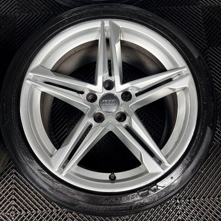 18" Audi A5 S Line Silver Star Spoke Wheels Alloys Tyres 8W0601025DE Genuine