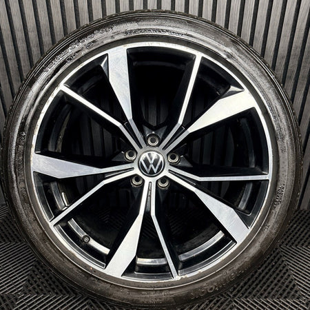 1X 20'' VW Tiguan Misano R Line 5NA601025AH Black DC Alloy Tyre Wheel Genuine