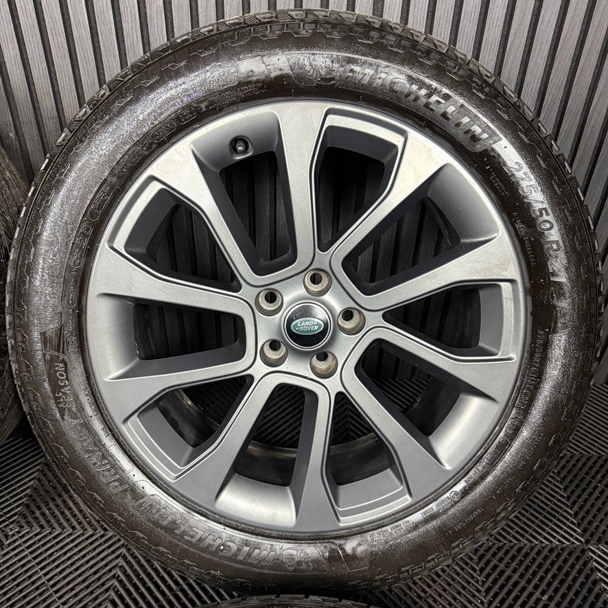 21'' GENUINE RANGE ROVER GREY SPORT VOGUE WHEELS TYRES ALLOYS L461 N9X2-CB SS