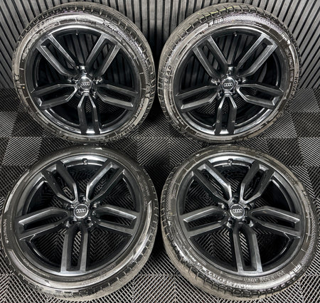 21'' Audi SQ5 Q5 S Line Black Alloy Wheels Tyres 8R0601025CP Genuine