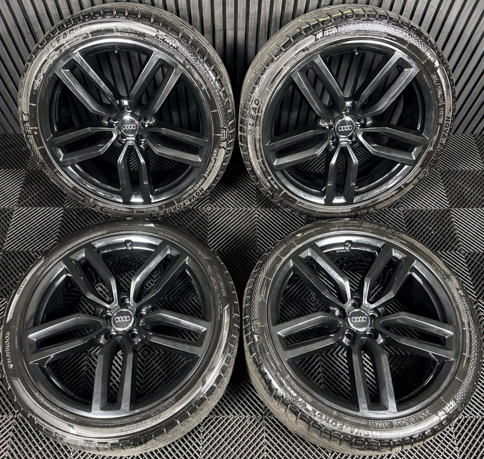 21'' Audi SQ5 Q5 S Line Black Alloy Wheels Tyres 8R0601025CP Genuine