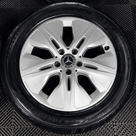 17'' Mercedes C Class W205 Silver Alloy Wheels Tyres Alloys A2054019000 Genuine