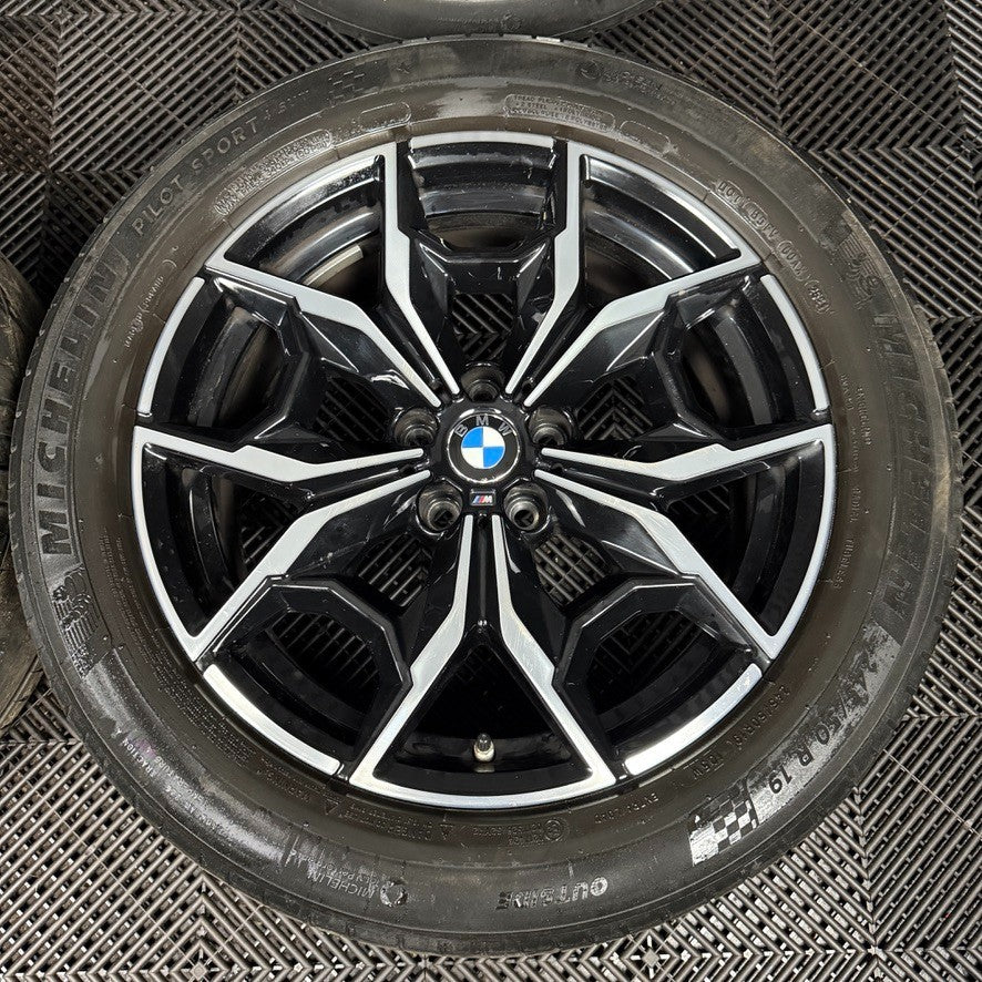19'' GENUINE BMW X3 X4 G01 G02 887 M SPORT ALLOY WHEELS TYRES ALLOYS 7916263