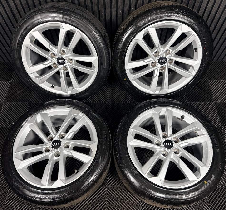 17'' Audi A3 Silver Sport Wheels Alloys Tyres 8Y0601025E Genuine