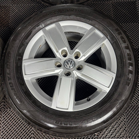 18" GENUINE VW AMAROK MANAUS 5 SPOKE SILVER ALLOY WHEELS TYRES ALLOYS 2H6601025B
