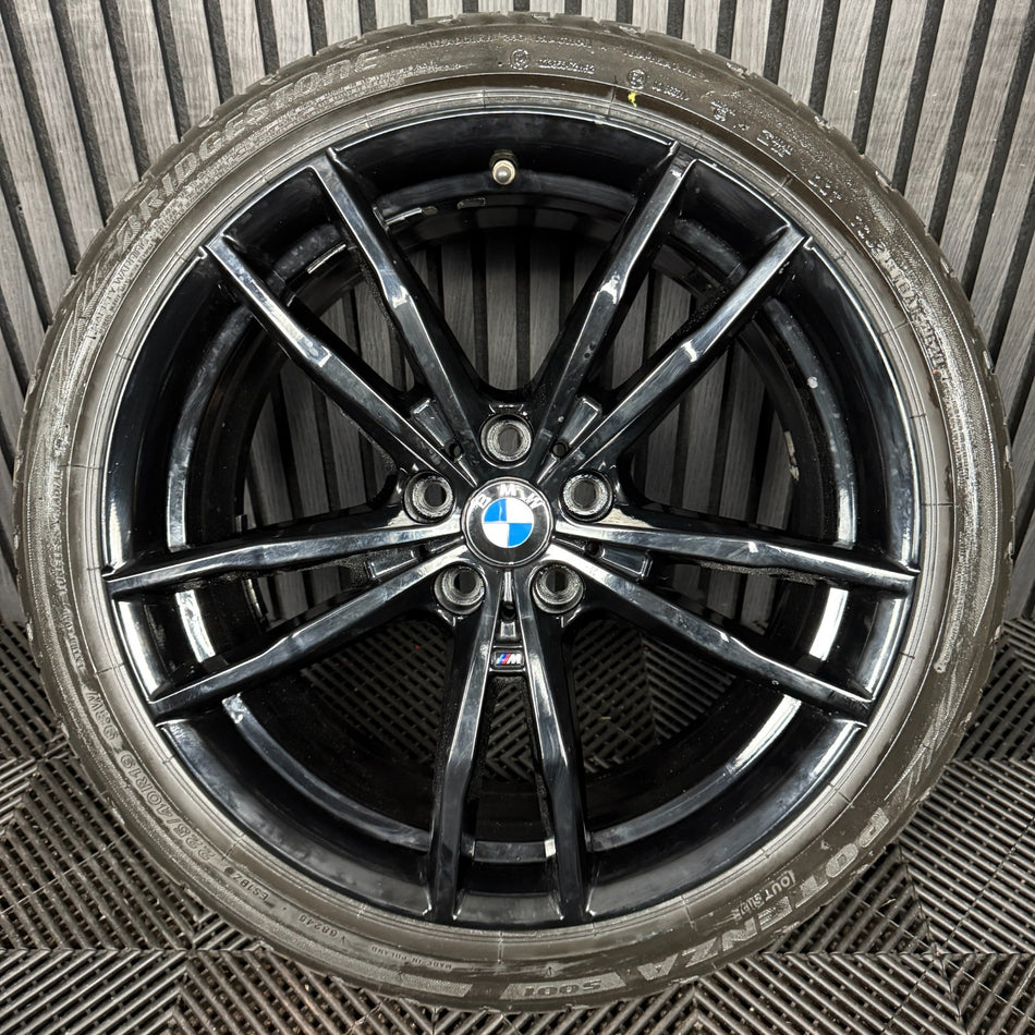 1X 19'' GENUINE BMW 3 SERIES 791 M SPORT 4 G20 BLACK ALLOY WHEEL 8090094 FRONT