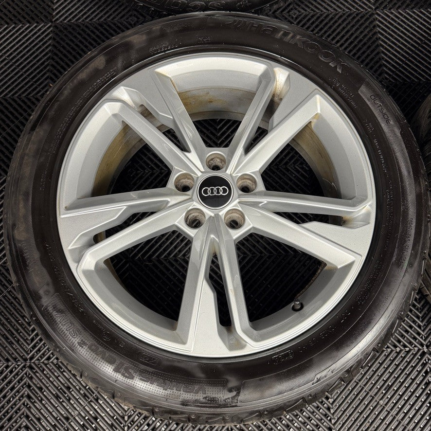 19'' GENUINE AUDI Q3 S LINE 5 DOUBLE SPOKE ALLOY WHEELS TYRE ALLOYS 83A601025M