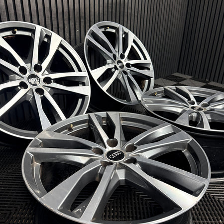 19'' Audi A6 C8 S Line 5 Double Spoke Alloy Wheels A4 B8 B9 4K0601025H Genuine