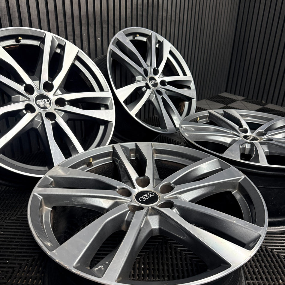 19'' Audi A6 C8 S Line 5 Double Spoke Alloy Wheels A4 B8 B9 4K0601025H Genuine