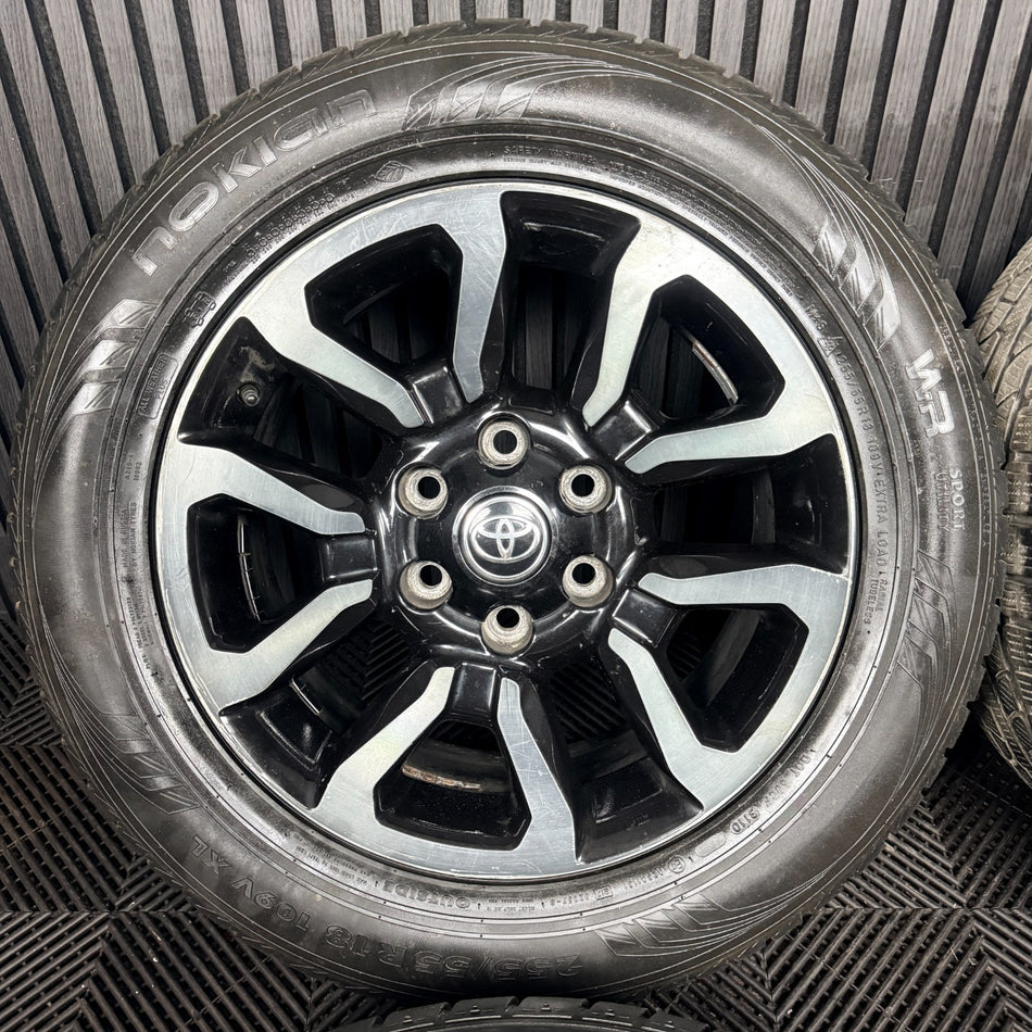 18'' Toyota Hilux Invincible X Grey Black Wheels Tyres Alloys 42611YP100 Genuine