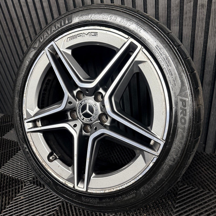 1X 18'' AMG Mercedes A Class CLA W177 Sport Alloy Wheel Tyre A1774011500 Genuine