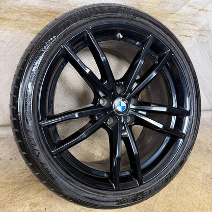 1X 19'' GENUINE BMW 3 SERIES 791 M SPORT 4 G20 BLACK ALLOY WHEEL 8090095 REAR