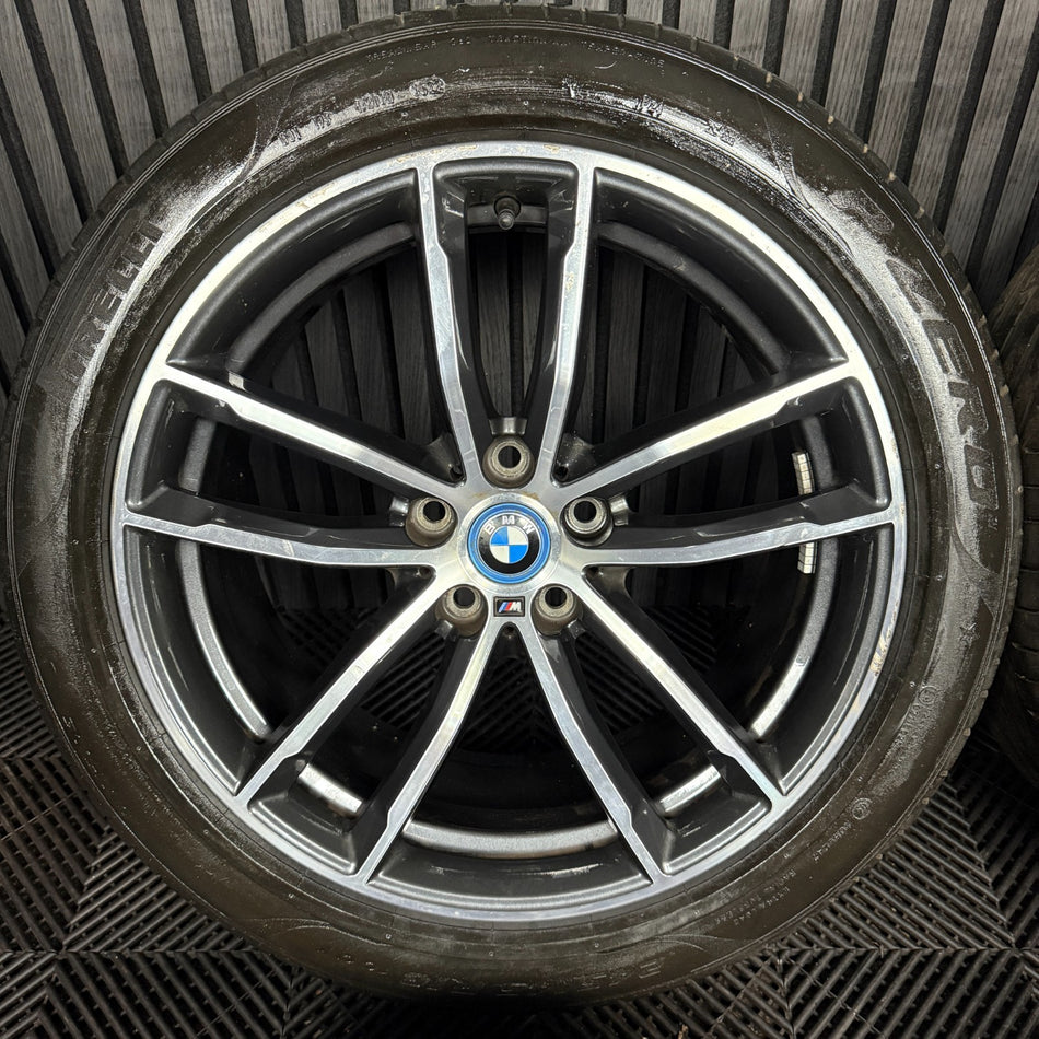 18" GENUINE BMW 5 SERIES 4 662 GREY DC M SPORT G30 G31 ALLOY WHEEL TYRES 7855081