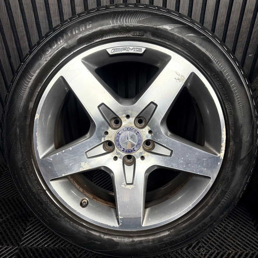 18'' AMG Mercedes GLA Silver 5 Spoke Wheels Tyres Alloys A1564010500 Genuine