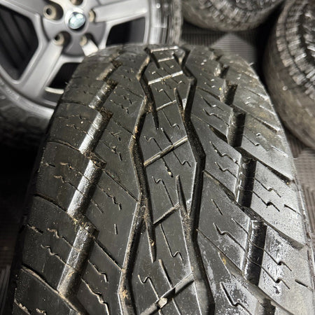 18'' GENUINE LAND ROVER DEFENDER 5 SPOKE 5094 GREY ALLOY WHEELS TYRES ALLOYS