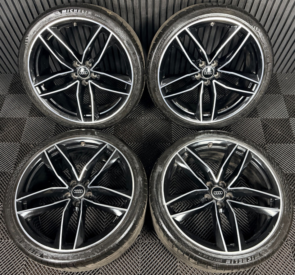 21" Audi RS6 4G RS C7 Alloy Wheels Michelin Pilot Tyres 4G0601025CG Genuine