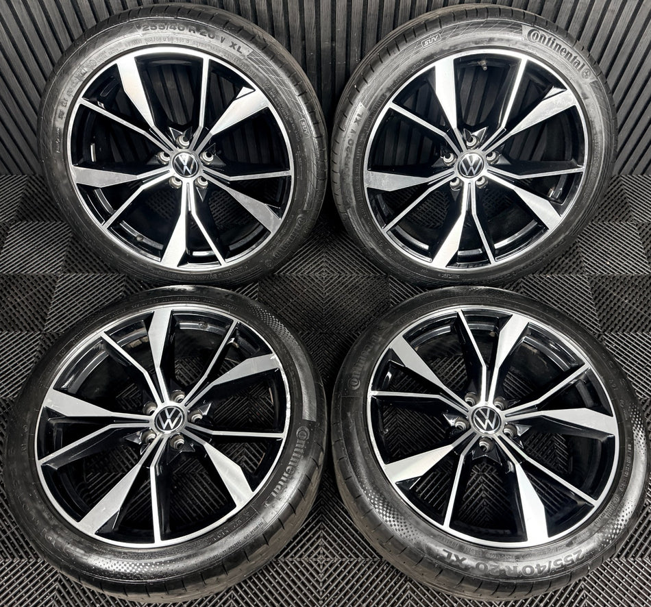 20'' VW Tiguan R Line Misano Alloy Wheels Tyres Alloys 5NA601025AH Genuine