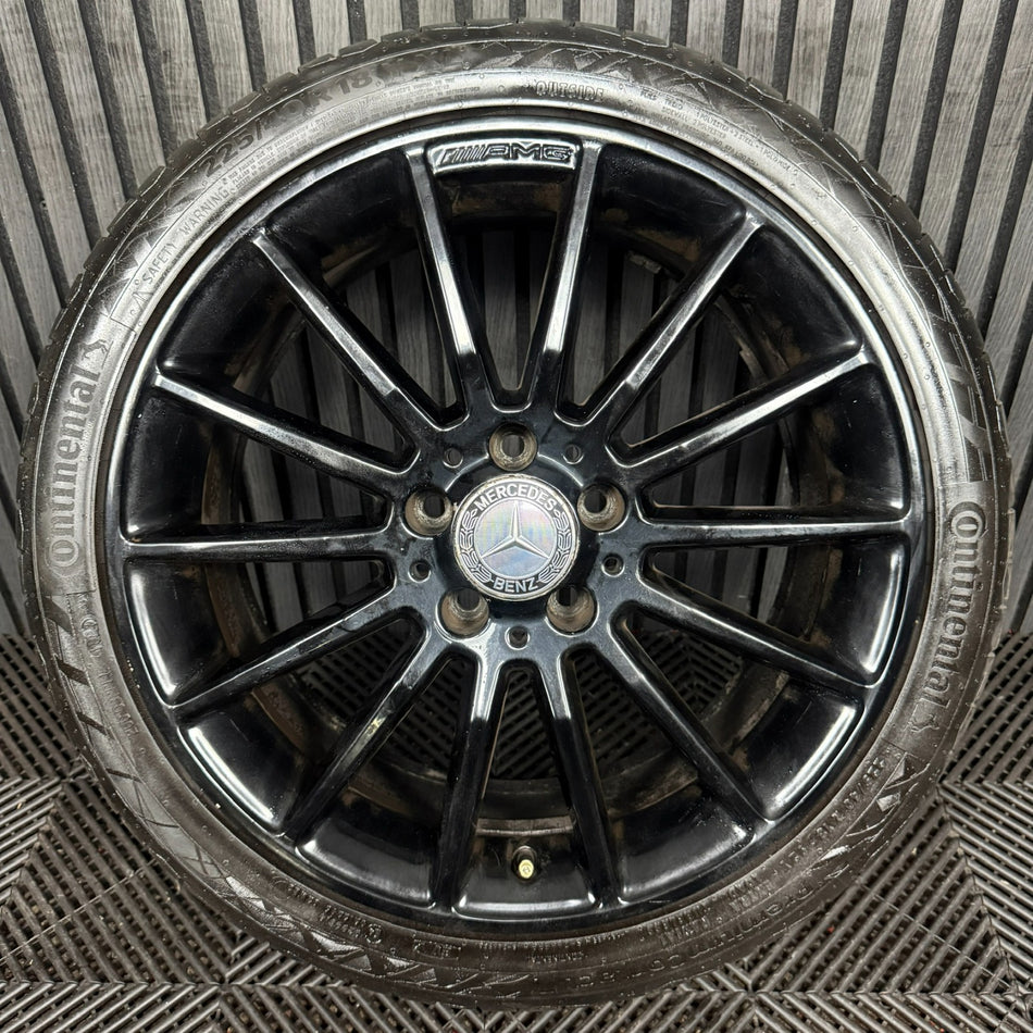 1X 18'' Amg Mercedes A Class CLA Black Alloy Wheel A1764010200 W176 Genuine