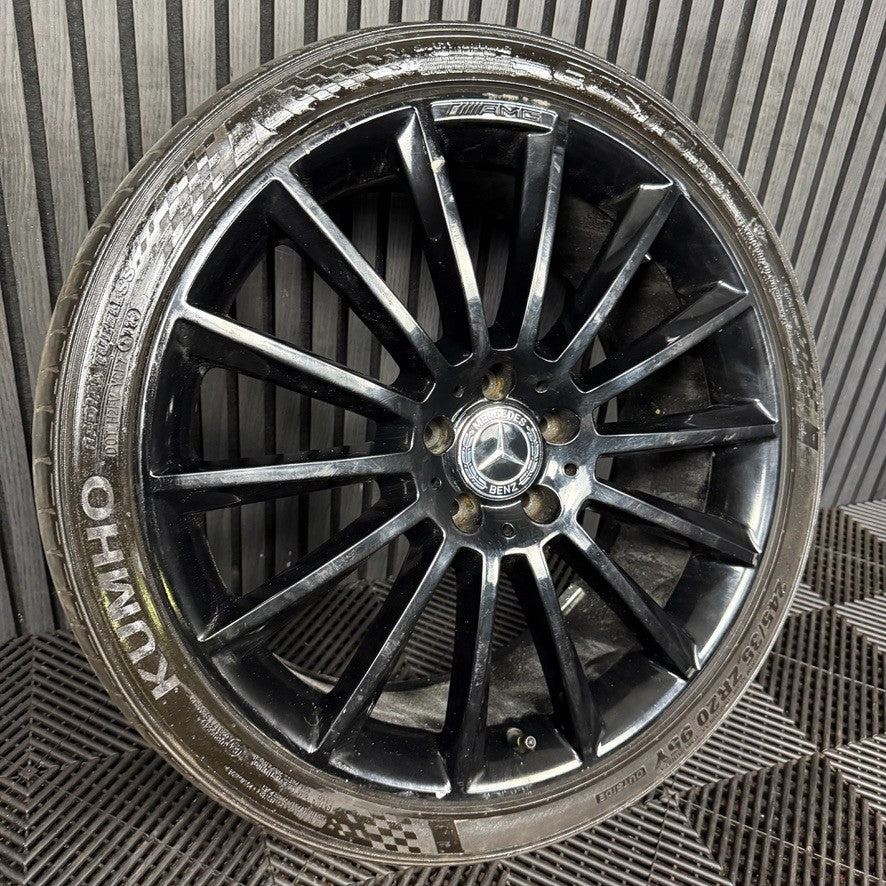 1X 20" GENUINE AMG MERCEDES E CLASS BLACK ALLOY WHEEL W213 A2134012200 FRONT