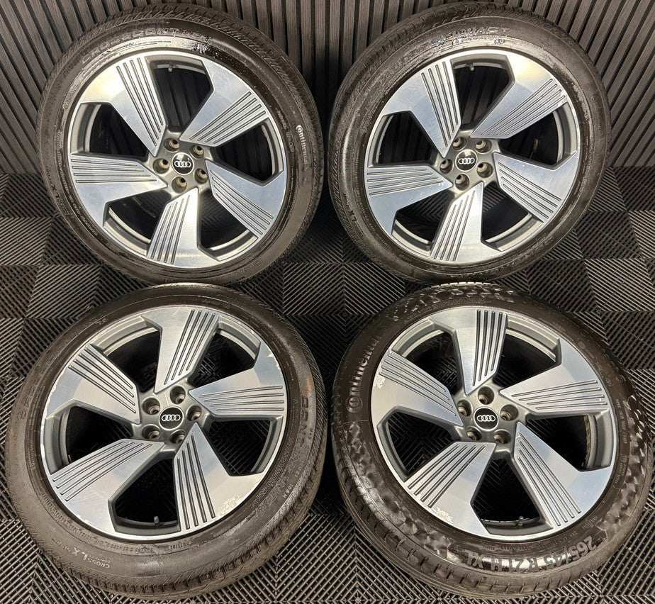 21'' GENUINE AUDI ETRON E-TRON DC ALLOY WHEELS TYRES ALLOYS Q7 4KE601025F