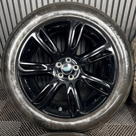 20'' Range Rover Velar 7014 Black Land Alloy Wheels Tyres J8A2-1007-FA Genuine