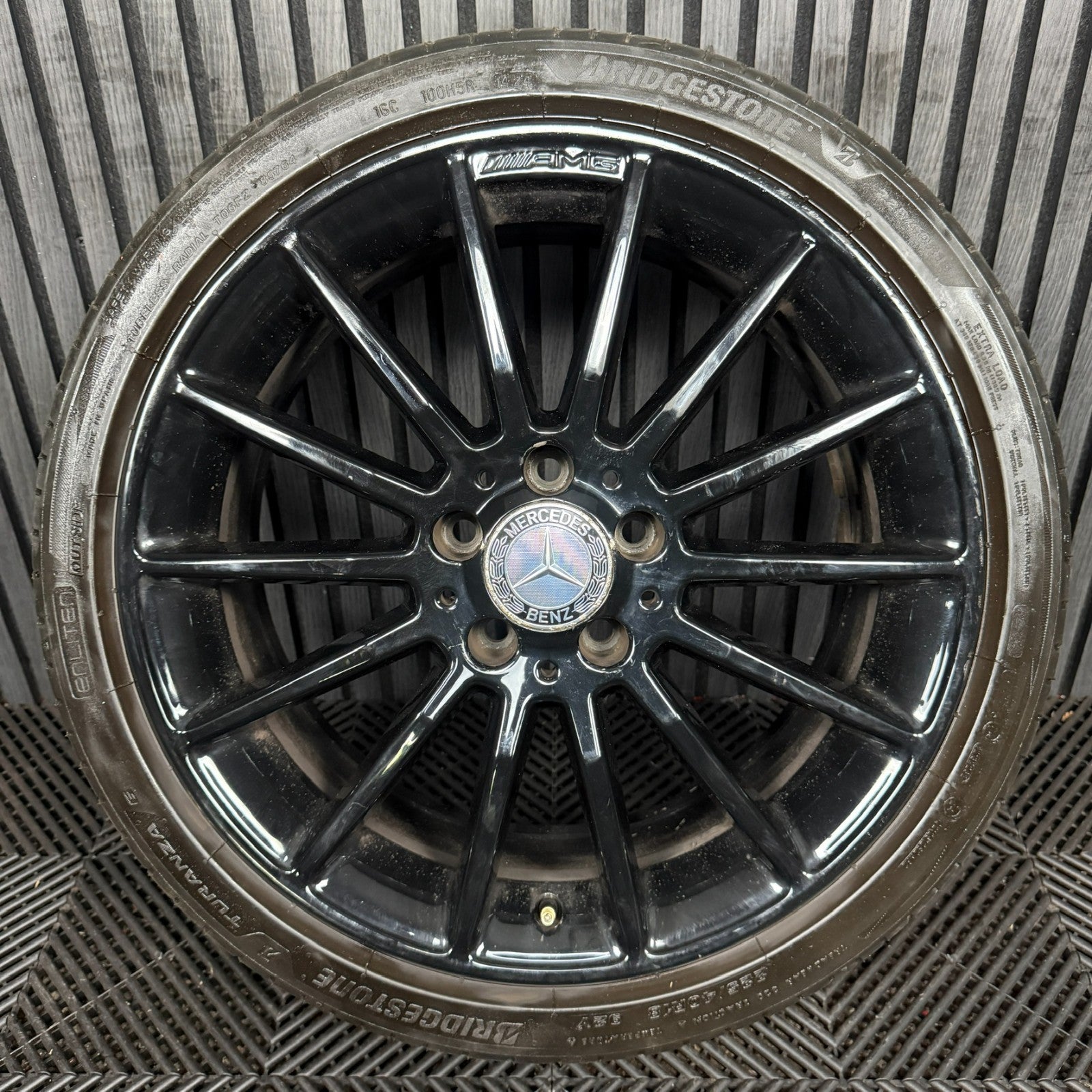 1X 18'' Amg Mercedes A Class CLA Black Alloy Wheel A1764010200 W176 Genuine