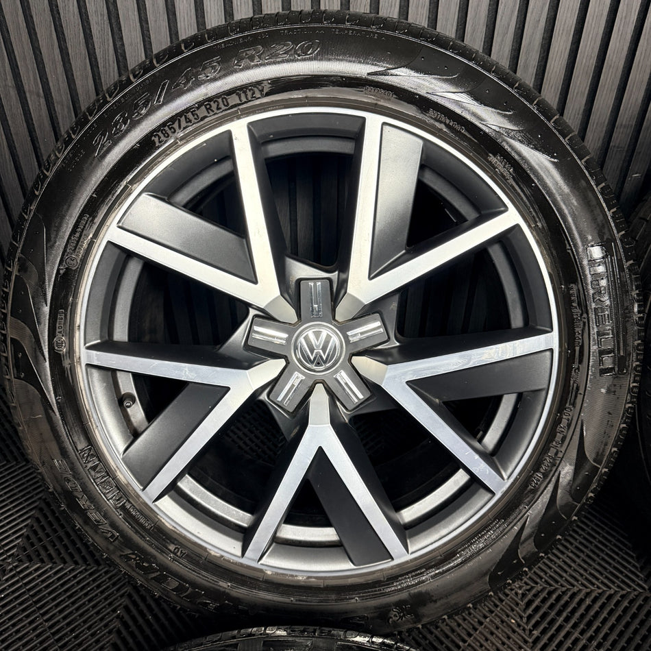 20'' VW Touareg Braga Alloy Wheels Alloys Tyres Q7 5X112 760601025R Genuine