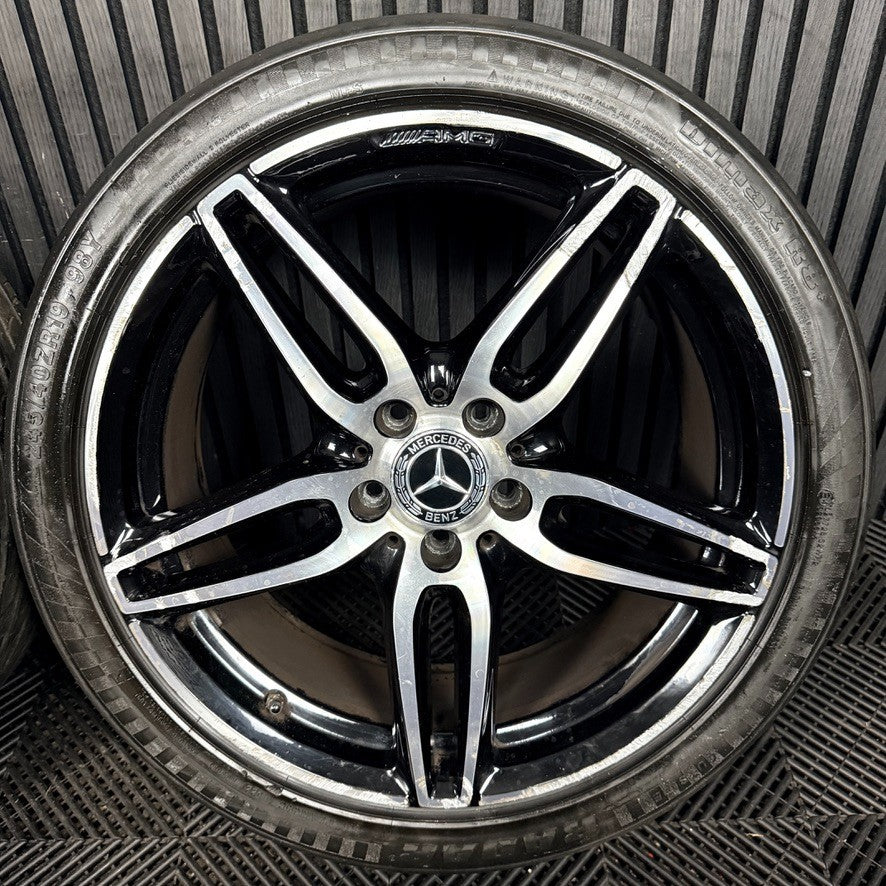 19'' Mercedes AMG E Class W213 Black DC Sport Alloy Wheels Tyres Alloys Genuine