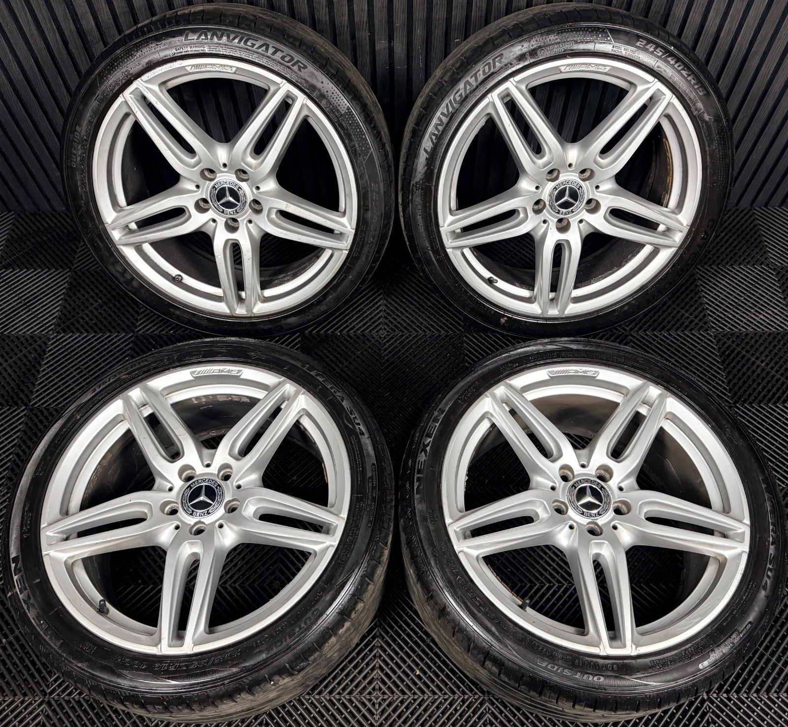 19'' Mercedes AMG E Class W213 Silver Sport Alloy Wheels Tyres Alloys Genuine