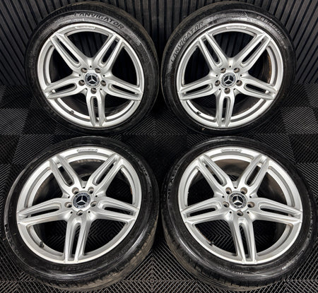 19'' Mercedes AMG E Class W213 Silver Sport Alloy Wheels Tyres Alloys Genuine