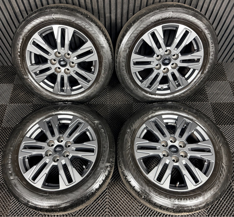 17" GENUINE FORD TRANSIT CUSTOM GREY ALLOY WHEELS TYRES MK9 2024 6X120
