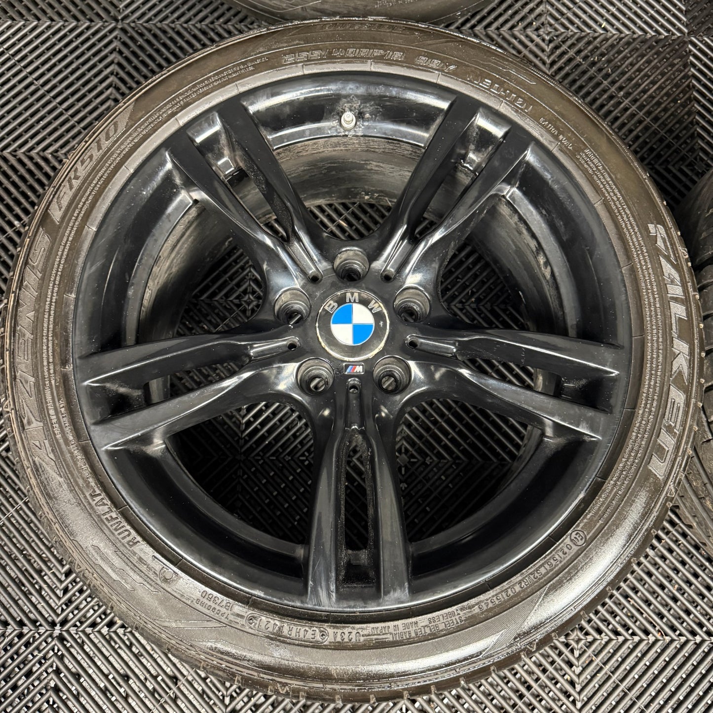 18" GENUINE BMW 3 SERIES 400 M SPORT BLACK F30 F31 F32 E90 ALLOY WHEELS TYRES