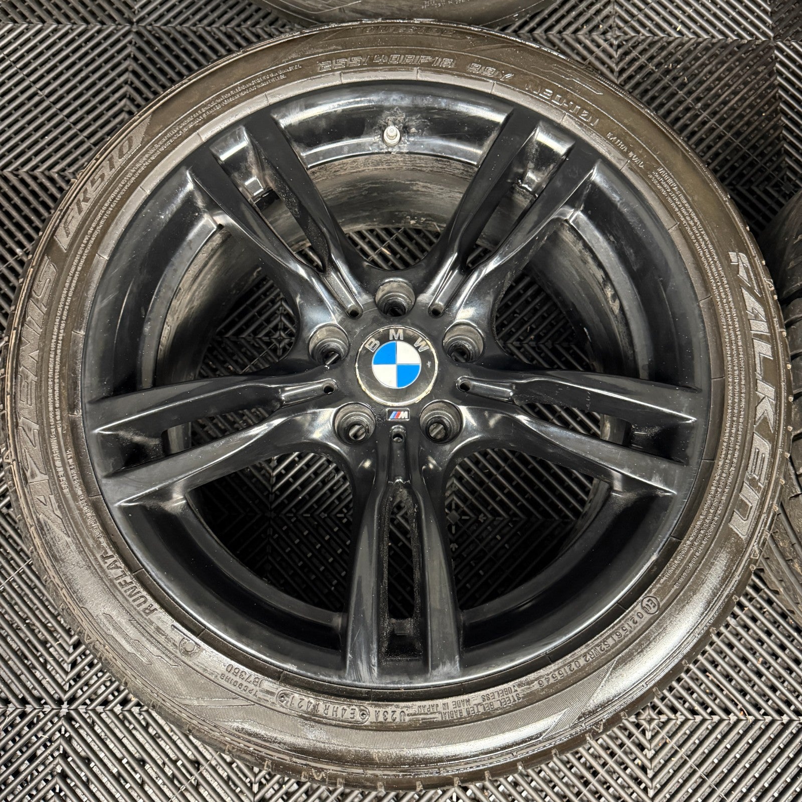 18" GENUINE BMW 3 SERIES 400 M SPORT BLACK F30 F31 F32 E90 ALLOY WHEELS TYRES
