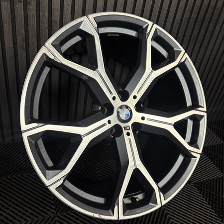 1X 21'' GENUINE BMW X5 X6 741 M SPORT 4 G05 G06 ALLOY WHEEL 8071999 REAR