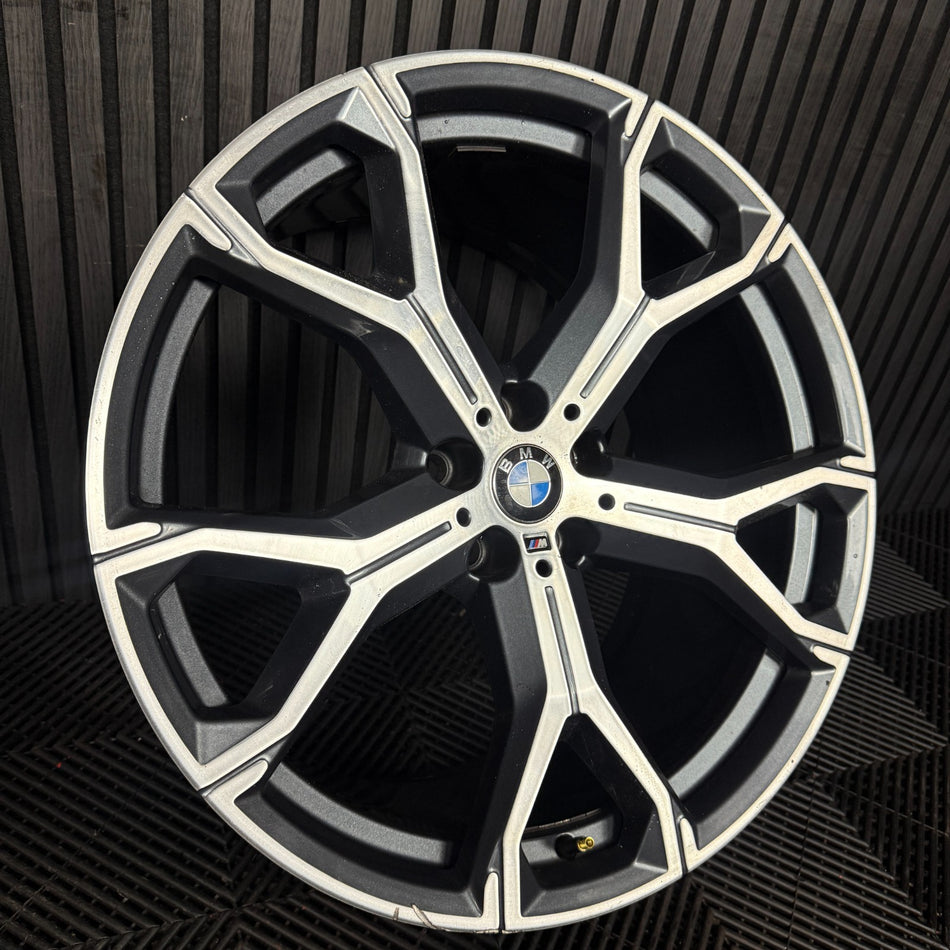1X 21'' GENUINE BMW X5 X6 741 M SPORT 4 G05 G06 ALLOY WHEEL 8071999 REAR