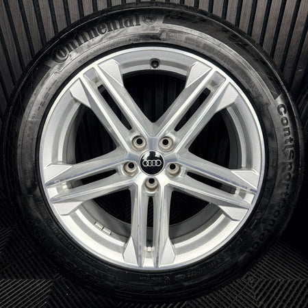 19'' Audi Q5 5 Double Spoke S Line Alloy Wheels Tyres 5X112 80A601025G Genuine