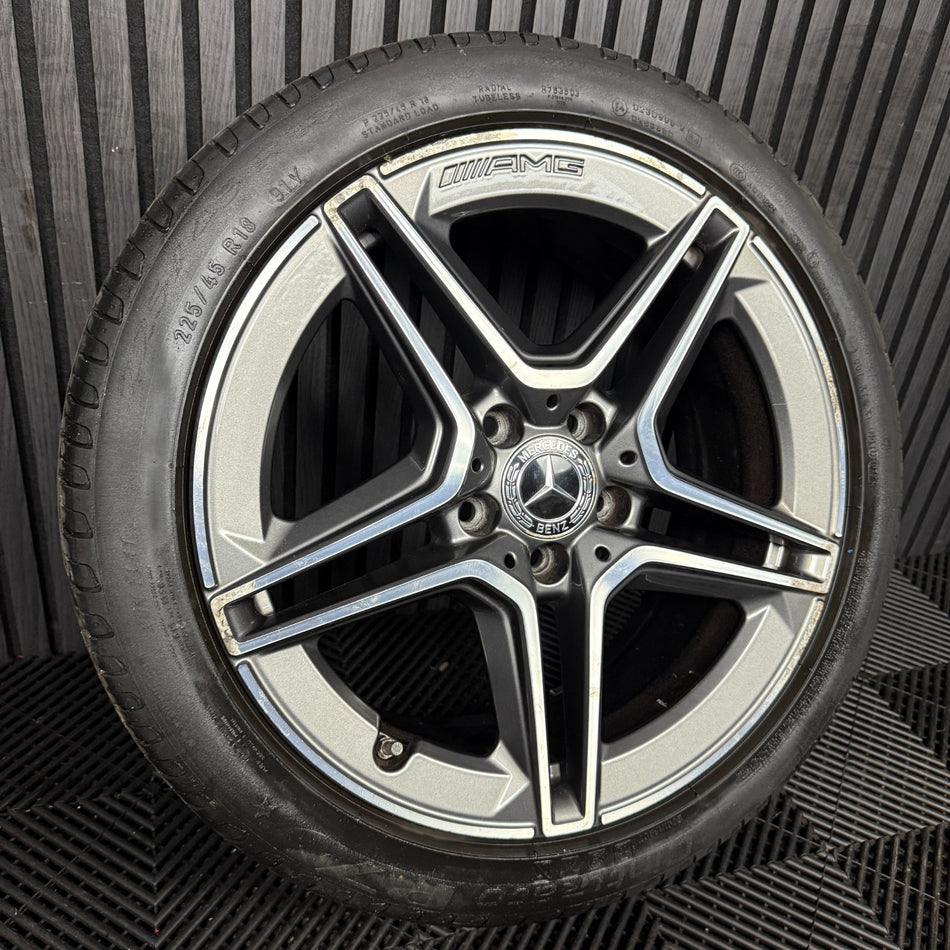 1X 18'' GENUINE AMG MERCEDES A CLASS CLA W177 SPORT ALLOY WHEEL TYRE A1774011500