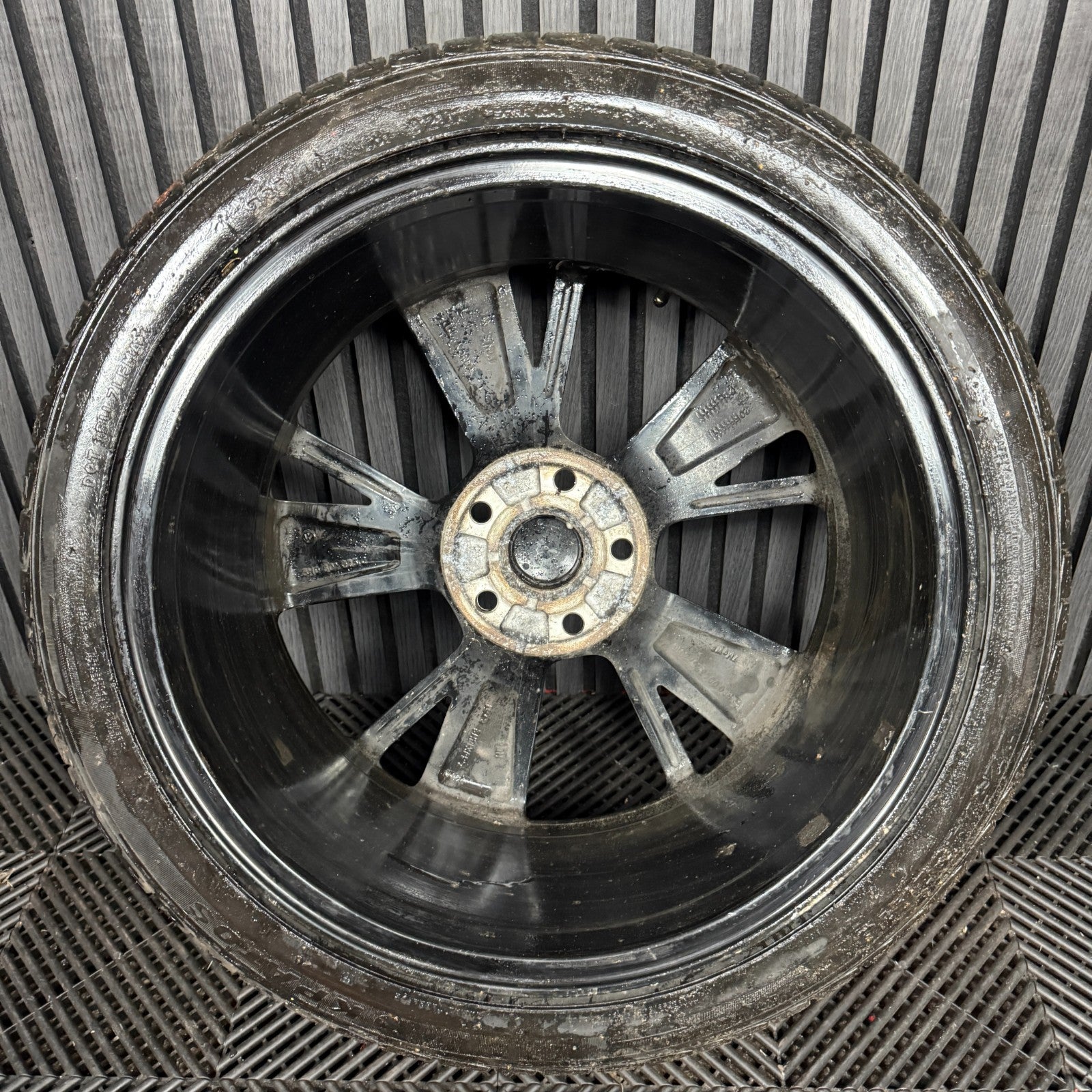 1X 18'' GENUINE VW GOLF MK8 GT GTI GTD BAKERSFIELD ALLOY WHEEL TYRE 5H0601025J