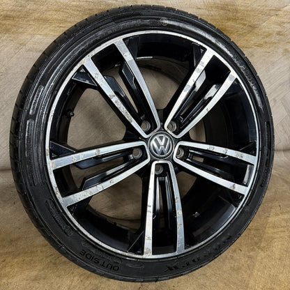 1X 18'' GENUINE VW GOLF GTD SEVILLE GT GTI MK7 ALLOY WHEEL TYRE 5G0601025CM