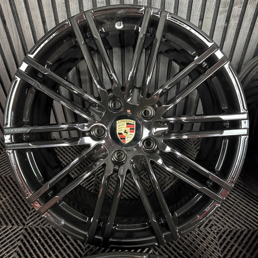 20'' GENUINE PANAMERA ALLOYS 970 TURBO S III BLACK ALLOY WHEELS