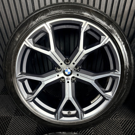 21'' BMW X5 X6 G05 G06 741M M Sport Alloys Wheels Alloys Tyres Genuine