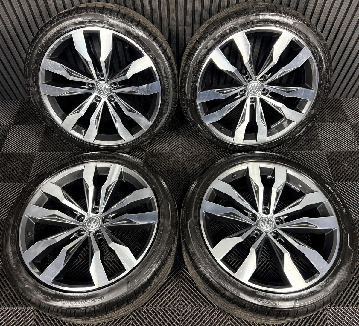 20'' VW Tiguan R Line Suzuka Grey Dc Alloy Wheels Tyre Alloys 5NA601025G Genuine
