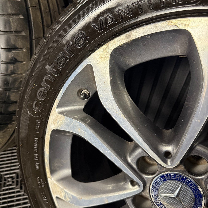 17" GENUINE MERCEDES C CLASS W205 GREY DC ALLOY WHEELS TYRES ALLOYS A2054010200