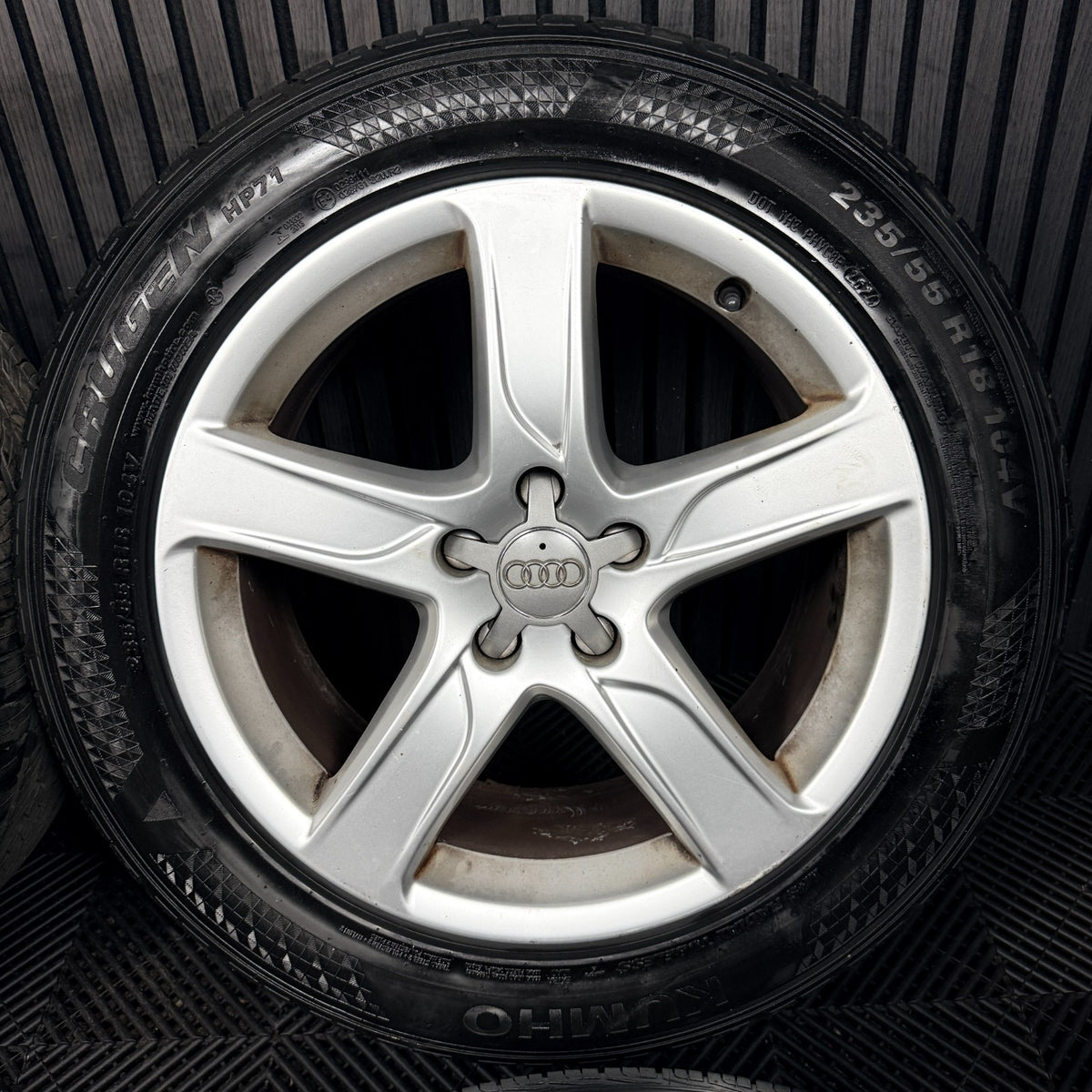 18'' Audi A6 C7 4G Allroad 5 Spoke Alloys Wheels Tyres 4G9601025E Genuine