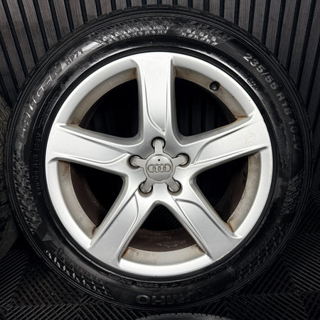 18'' Audi A6 C7 4G Allroad 5 Spoke Alloys Wheels Tyres 4G9601025E Genuine