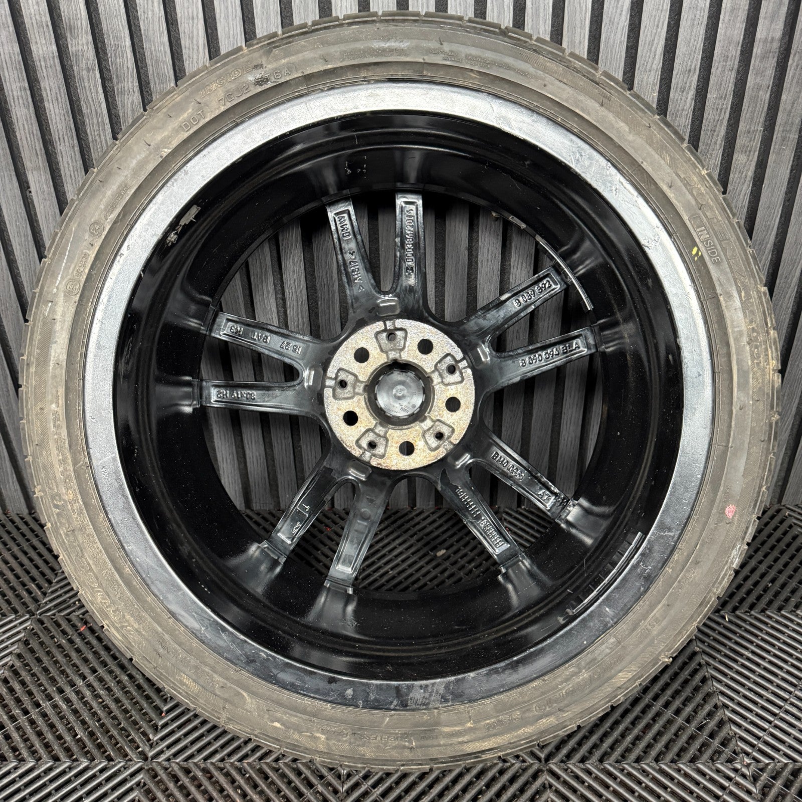 1X 19'' GENUINE BMW 3 SERIES 791 M SPORT 4 G20 BLACK ALLOY WHEEL 8090094 FRONT