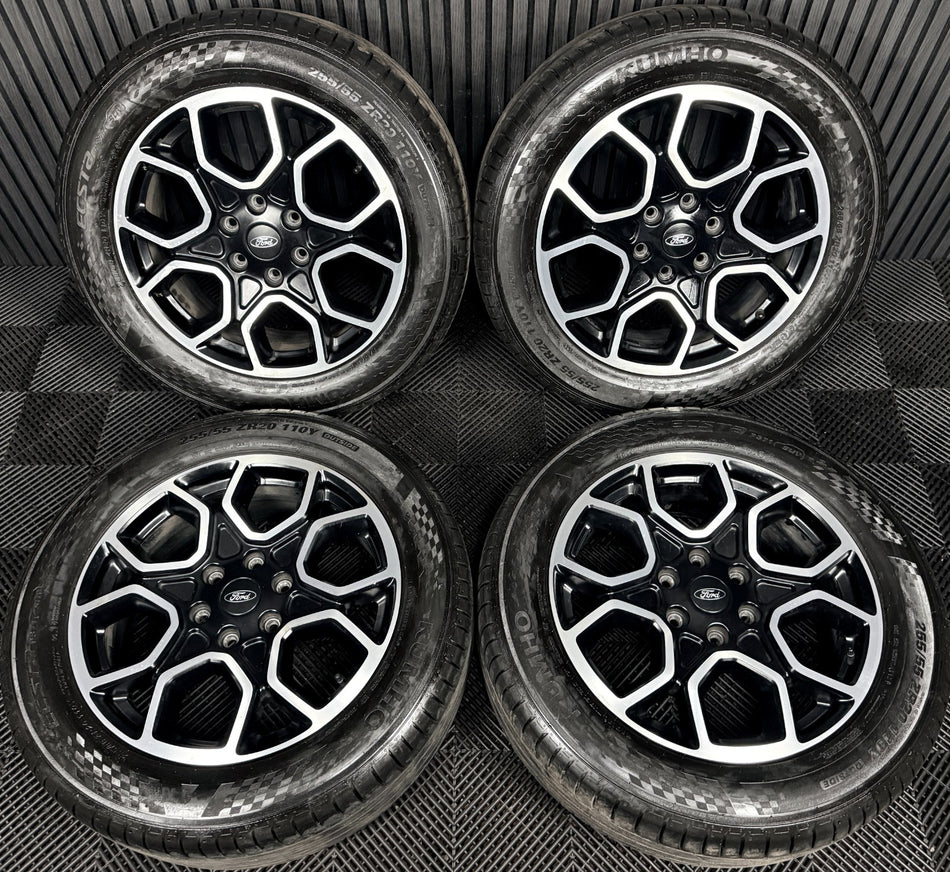 20'' Ford Ranger Black Dc Wildtrak Wheels Tyres Alloys Genuine N1WC-1007-E1B