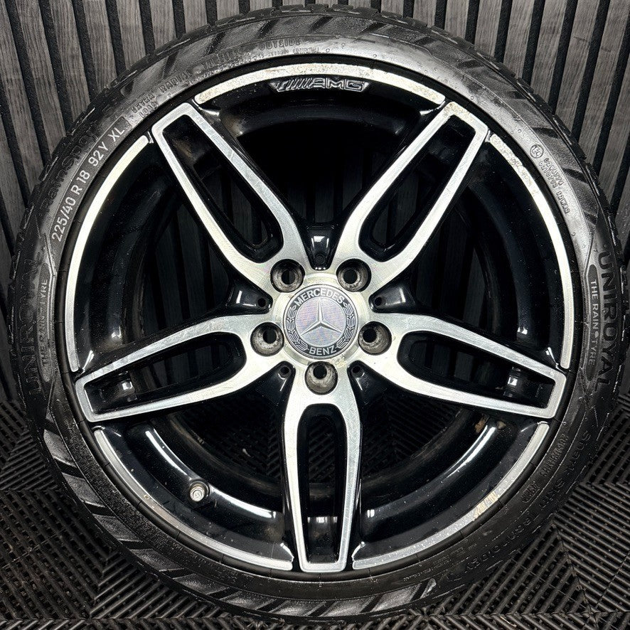 1X 18'' Mercedes AMG A Class CLA Black W176 Alloy Wheel Tyre A1764010700 Genuine