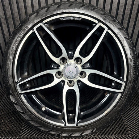 1X 18'' Mercedes AMG A Class CLA Black W176 Alloy Wheel Tyre A1764010700 Genuine