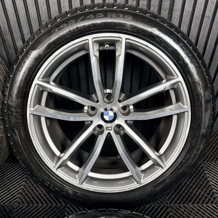 18'' BMW 5 Series 4 662 Grey DC M Sport G30 G31 Wheels Tyres Alloys Genuine